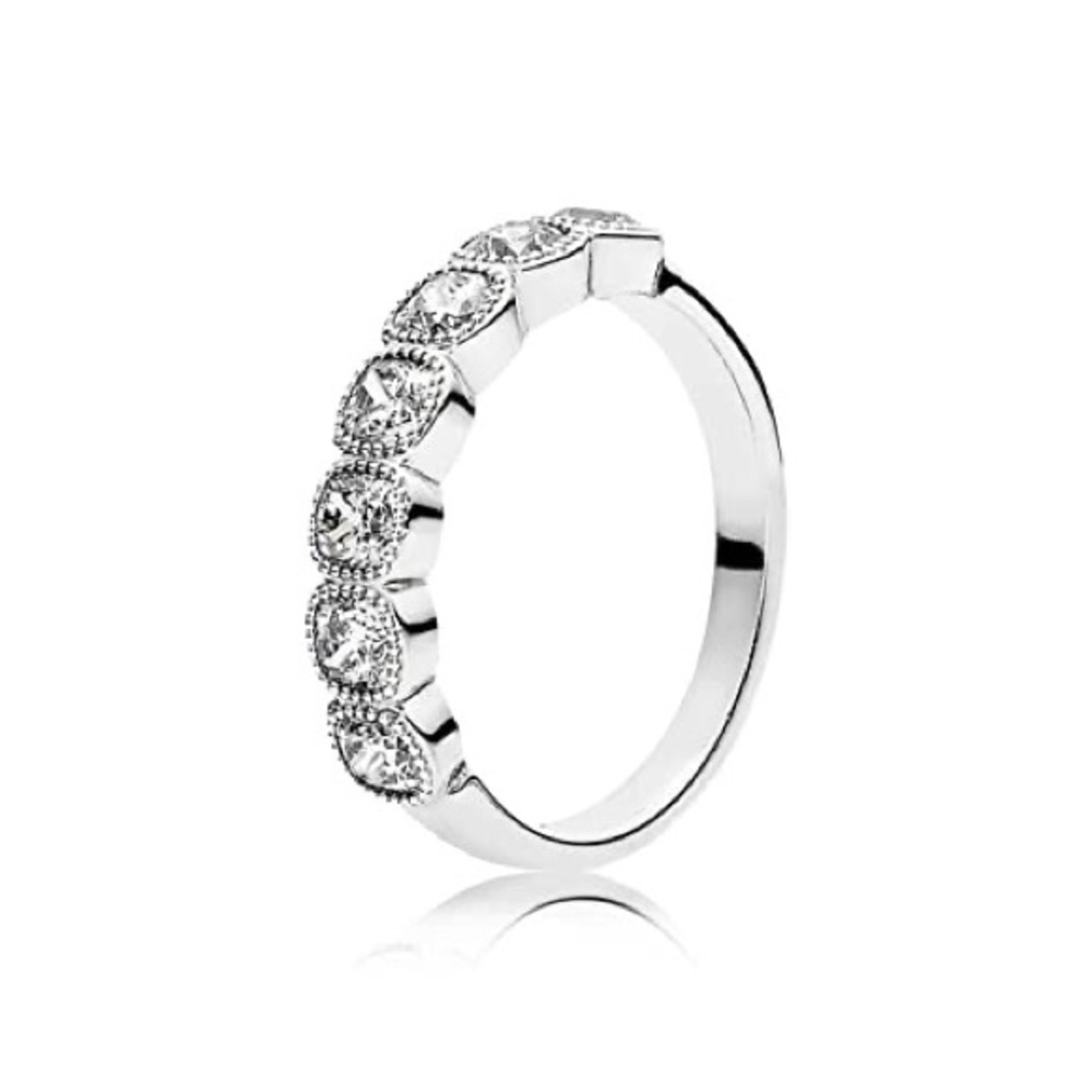 Pandora Alluring cushion with clear cz Ring